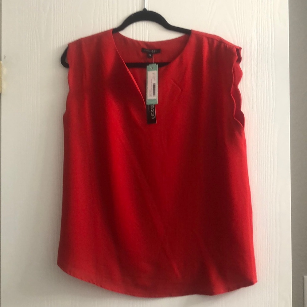 Papermoon Mariko scalloped sleeve blouse